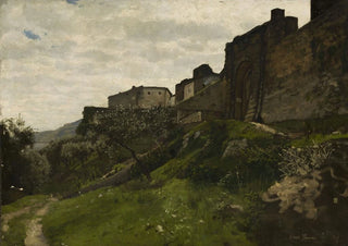 Hans Thoma - Fragment of defensive walls.webp