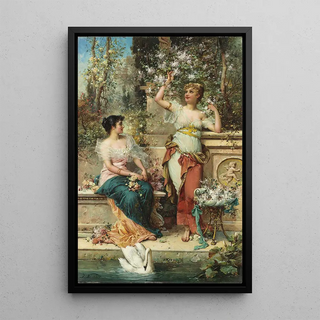Hans Zatzka - Two Ladies in a Park.webp