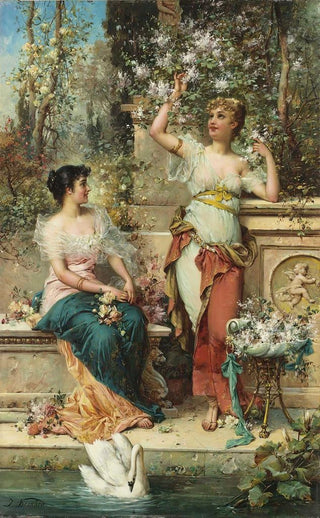 Hans Zatzka - Two Ladies in a Park.webp