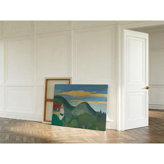 Haus in Waldlandschaft - Karl Wiener | Reproduction Tableau Décoration murale affiche copie