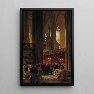 Heinrich Tomec - At The End Of A Sunday Service St Stephens Cathedral Vienna.webp