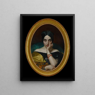 Henri Lehmann - Portrait of Clmentine Mrs Alphonse Karr.webp