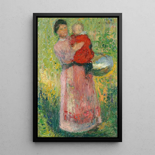 Henri Martin - Femme portant dans ses bras un enfant en rouge.webp