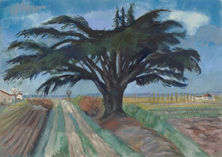 Hermann Lismann - Groer Baum zwischen Feldern bei Montauban.webp