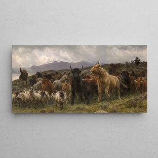 Highland Raid - Rosa Bonheur | Reproduction Tableau Décoration murale affiche copie