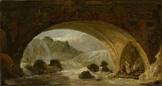 Hubert Robert - Fishermen Under a Bridge.webp