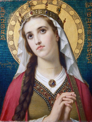 Hugues Merle - Saint Elizabeth Of Hungary.webp