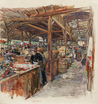 Intérieur du Marché des Enfants Rouges 3ème arrondissement - Frédéric Houbron