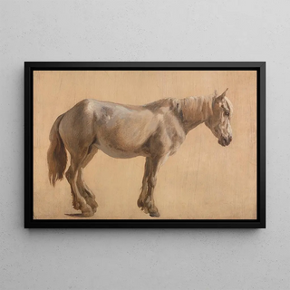 JacquesLaurent Agasse - Study of a Grey Horse.webp