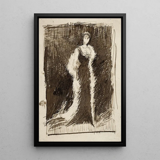 James Abbott McNeill Whistler - Sketch after Arrangement in Black Lady Meux.webp