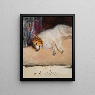 Jan Cigliski - Study of a sleeping dog for the Portrait of Prince Golitsyn.webp