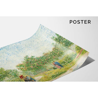 Jardin avec Couples d'amoureux - Place Saint-Pierre | Reproduction Tableau Décoration murale affiche copie