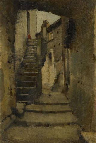 JeanJacques Henner - Escalier dans une ruelle Rome.webp