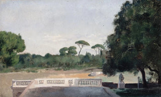 JeanJacques Henner - Jardins de la Villa Borghse vus depuis la Villa Mdicis Rome.webp