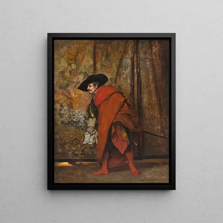 Jehan Georges Vibert - Polonius Behind The Curtain.webp