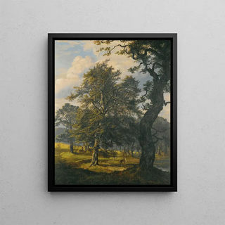 Johan Christian Dahl - Dyrehaven Near Copenhagen.webp