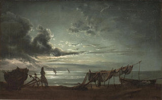 Johan Christian Dahl - The Gulf of Naples Moonlight.webp
