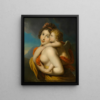 Johann Baptist von Lampi the Elder - Nymphe trgt Amor durch einen Fluss.webp