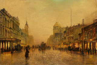 John Atkinson Grimshaw - Swanston Street Melbourne.webp