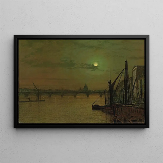 John Atkinson Grimshaw - Waterloo Bridge London looking east.webp