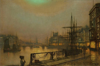 John Atkinson Grimshaw - Whitby at night.webp
