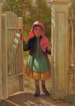 John George Brown - Girl At The Doorway.webp