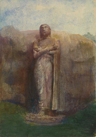 John La Farge - Colossal Statue of Ananda near the Ruined City of Pollanarua Ceylon.webp