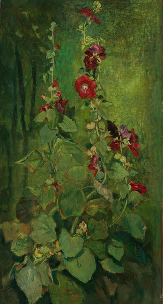 John La Farge - Red Hollyhocks.webp