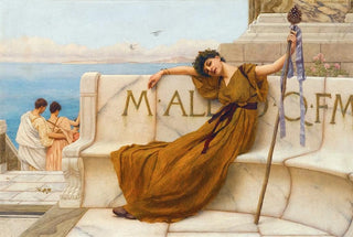 John William Godward - A Priestess Of Bacchus.webp