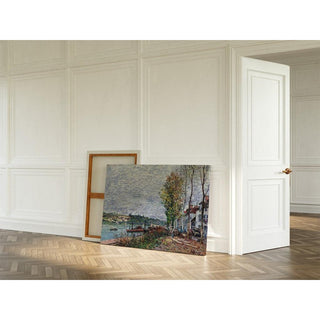 Jour de Brouillard à Saint-Mammès - Alfred Sisley | Reproduction Tableau Décoration murale affiche copie