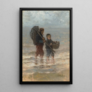 Jozef Israls - Two Children Wading.webp