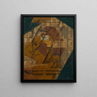 Juan Gris - Bottle of Rum and Newspaper.webp