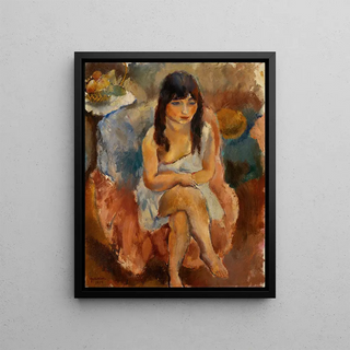 Jules Pascin - Seated Figure Jeune fille assise.webp