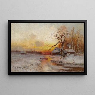 Julius Sergius Klever - Winter Sunset.webp