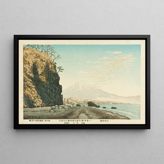 Kobayashi Kiyochika - Mt Fuji from Satta Sketched at 900 am in MidJanuary 1881.webp