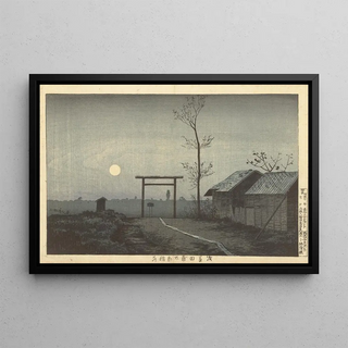 Kobayashi Kiyochika - The Taro Inari Shrine In The Rice Fields At Asakusa.webp