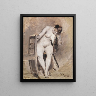 Koloman Moser - Weiblicher Akt im Atelier.webp