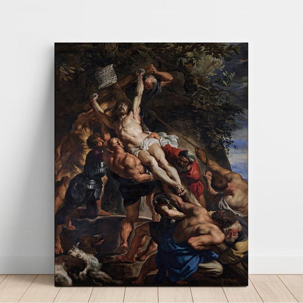 Reproduktion av målningen L Elevation av korset - Peter Paul Rubens