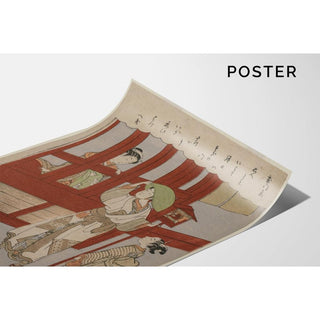 L'amour à la porte du bordel - Suzuki Harunobu | Reproduction Tableau Décoration murale affiche copie