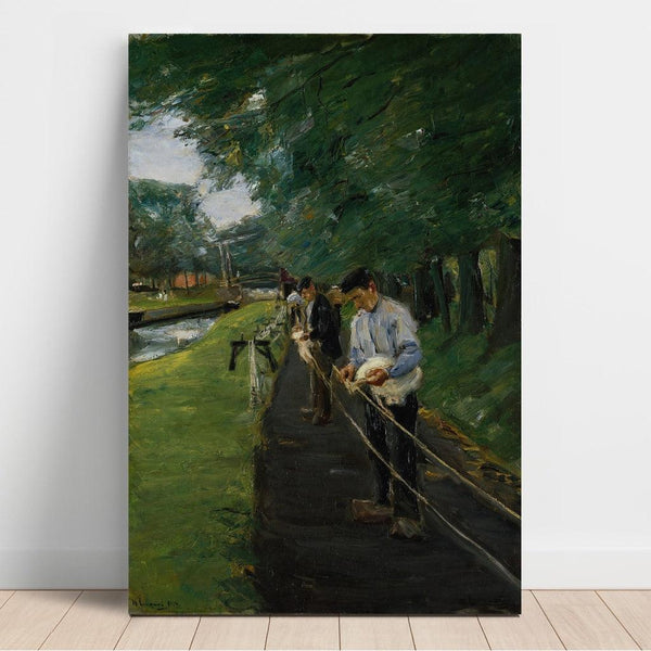 Reproduktion av målningen La Corderie à Edam - Max Liebermann