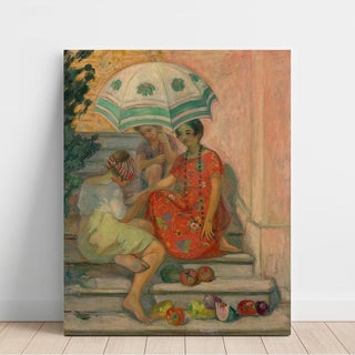 La Diseuse de Bonne Aventure, Sainte-Maxime - Henri Lebasque | Reproduction Tableau Décoration murale affiche copie