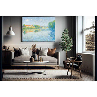 La Garonne à Toulouse - Achille Laugé | Reproduction Tableau Décoration murale affiche copie