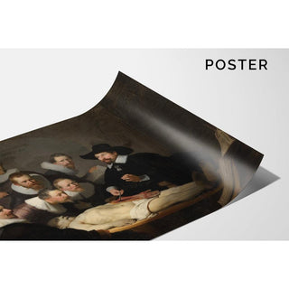 La Leçon d'anatomie du docteur Tulp - Rembrandt van Rijn | Reproduction Tableau Décoration murale affiche copie