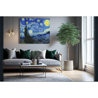 La Nuit Etoilée - Vincent Van Gogh | Reproduction Tableau Décoration murale affiche copie