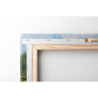 La Passerelle - Chemin de Halage du Canal du Loing - Alfred Sisley | Reproduction Tableau Décoration murale affiche copie