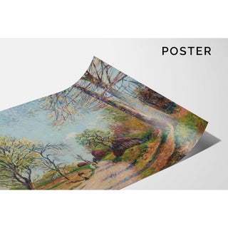 La Route de Veneux - Alfred Sisley | Reproduction Tableau Décoration murale affiche copie