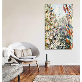 La Rue Montorgueil - Claude Monet | Reproduction Tableau Décoration murale affiche copie