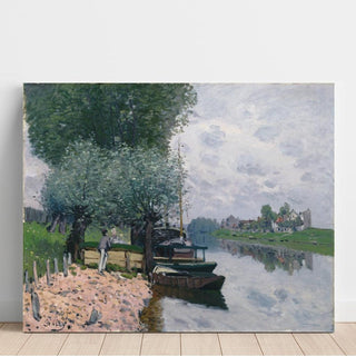 La Seine près de Bougival - Alfred Sisley | Reproduction Tableau Décoration murale affiche copie