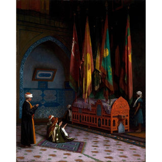 La Sentinelle au tombeau du sultan - Jean-Léon Gérôme | Reproduction Tableau Décoration murale affiche copie