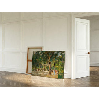 La grande rue du lac à Wannsee avec des promeneurs - Max Liebermann | Reproduction Tableau Décoration murale affiche copie